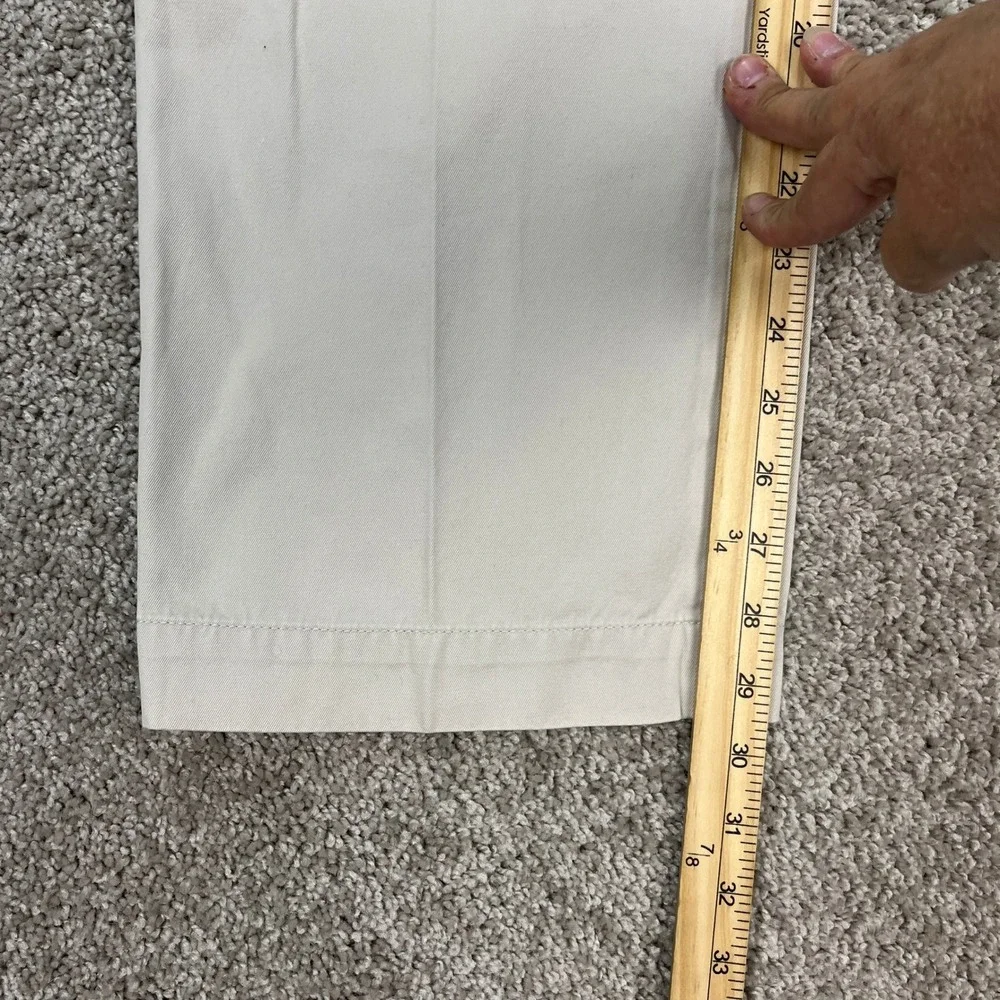 Banana Republic Chino Pants Mens 32x30 Khaki Straight Leg Flat Front‎ Twill EUC